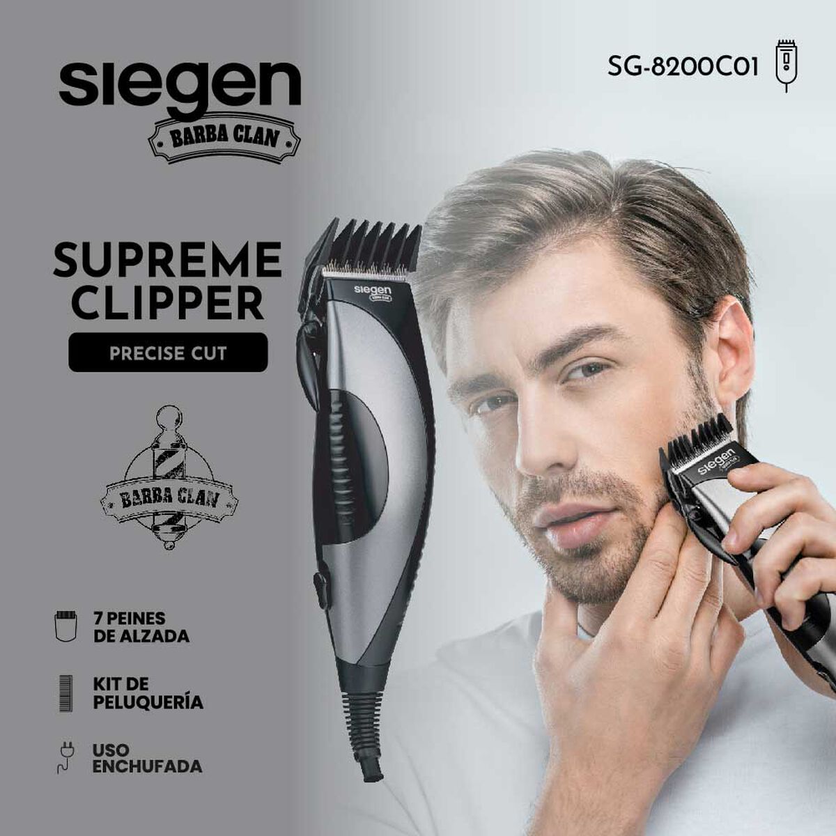 Cortapelos Siegen SG-8525 Multistyler 5 en 1