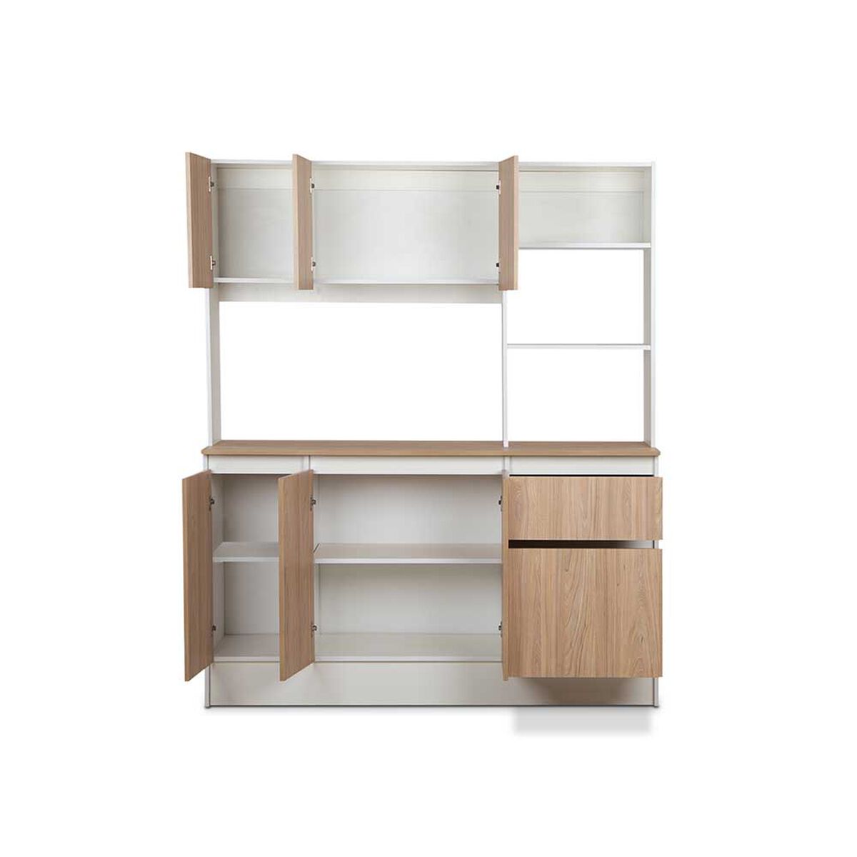 Mueble de Cocina CIC Niza 1 Cajón 7 Puertas Blanco Alpino
