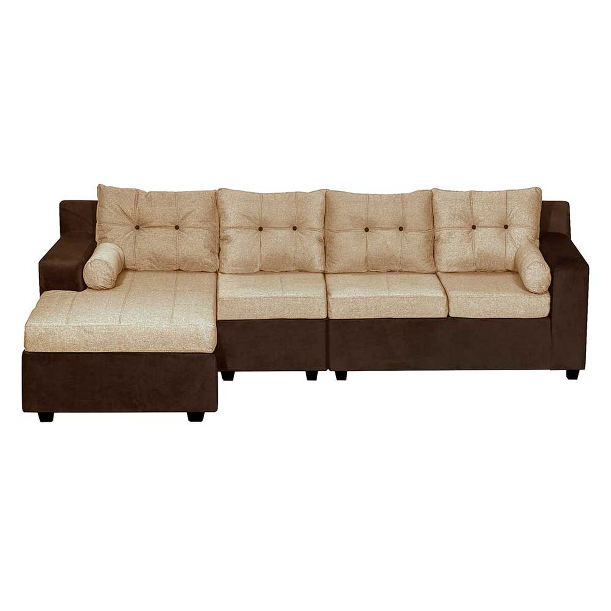 Sofá Seccional Diseño A&M Home Maritza Derecho 4 Cuerpos Beige