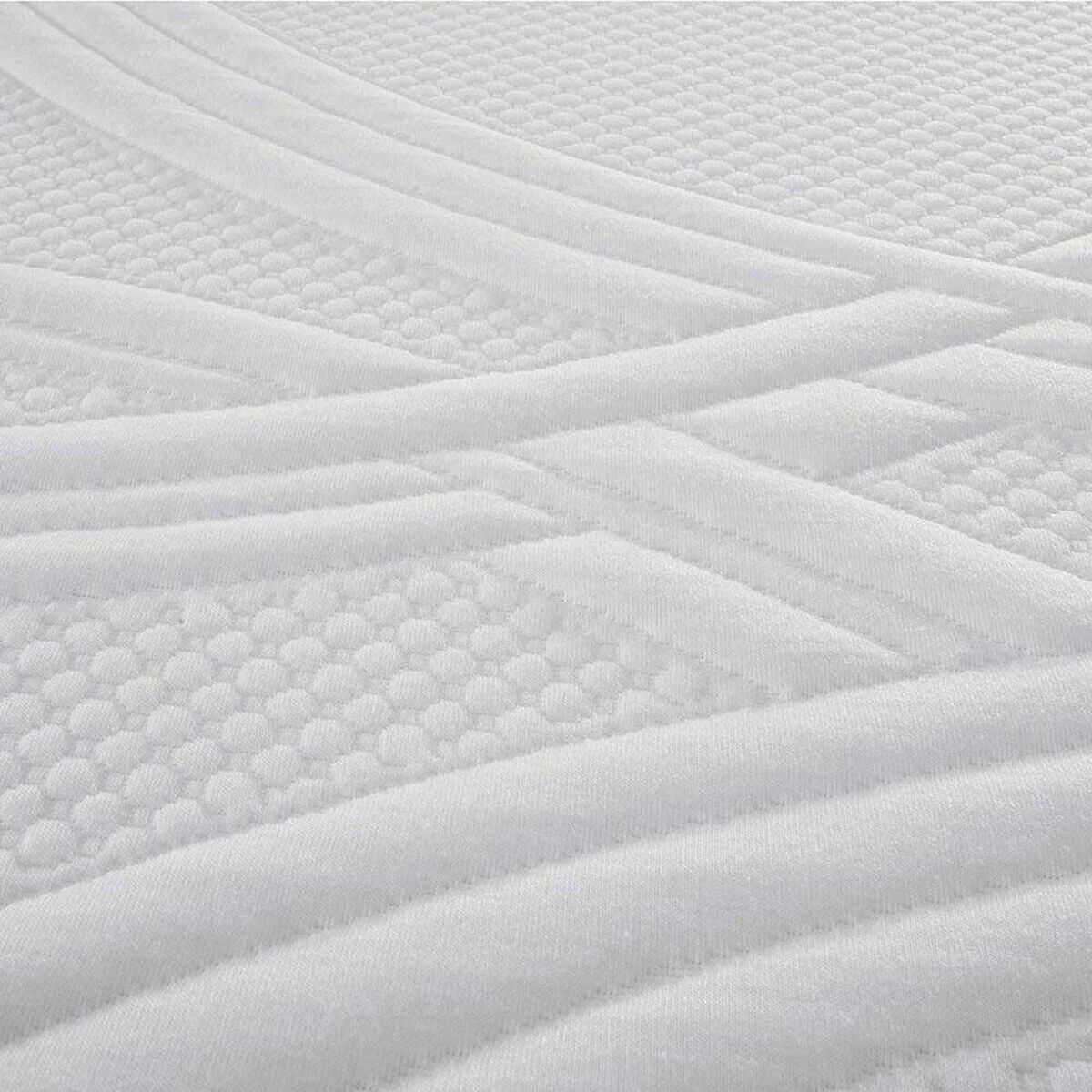 Box Spring CIC Base Dividida 2 Plazas New Ortopedic + Respaldo + 2 Veladores Baker