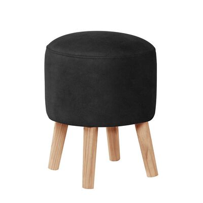 Pouf Latam Home Nantes Cuero Kentucky Negro