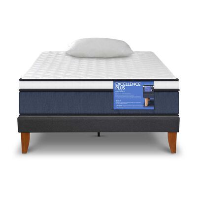 Cama Europea CIC 1,5 Plazas Excellence Plus + Almohada Viscoelástica