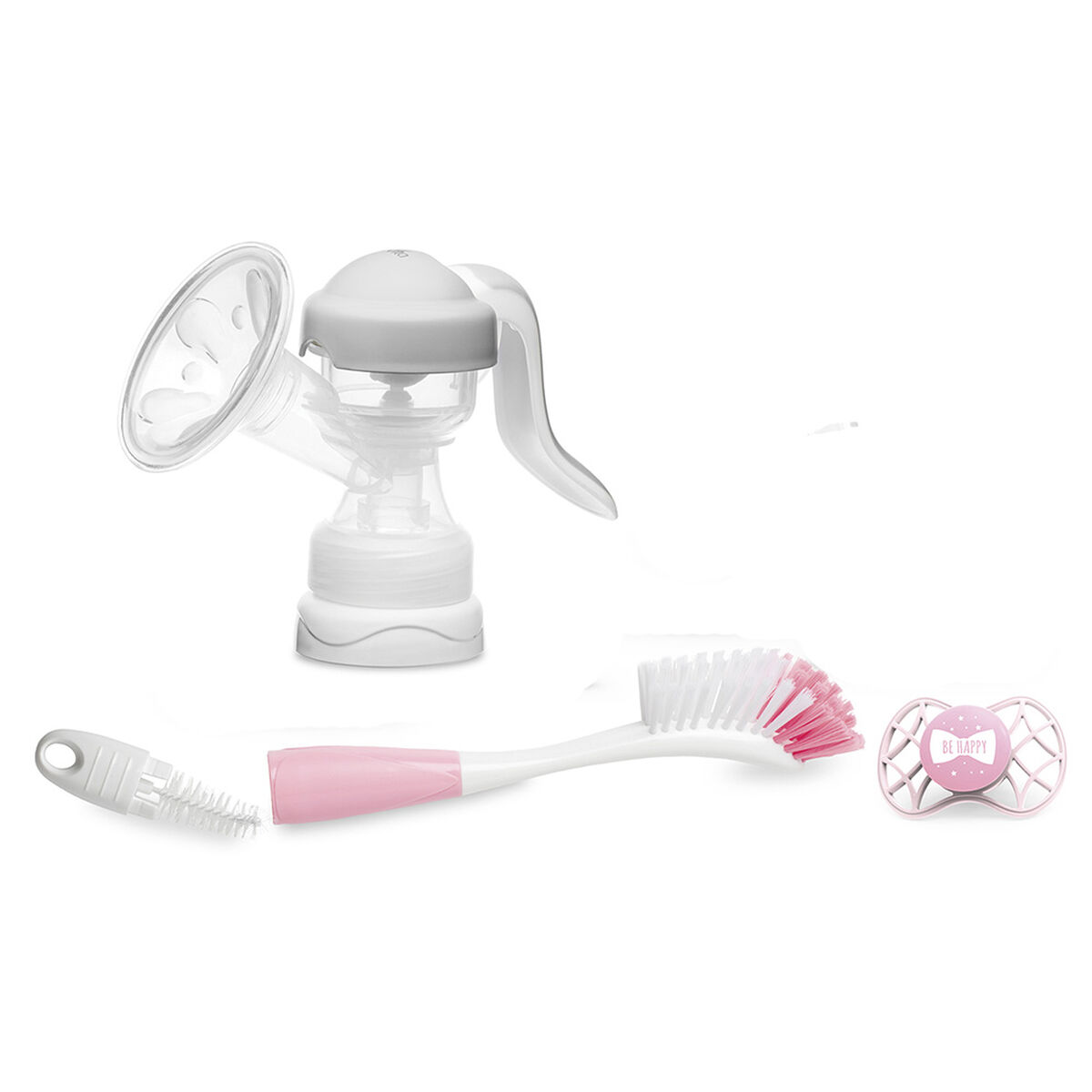 Set de Lactancia con Mamaderas Starter Rosado Nuvita