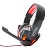 Combo Silla Gamer Njoytech Titan Negra  + Audífonos Over Ear NJA-GM2017 Rojos + Mousepad