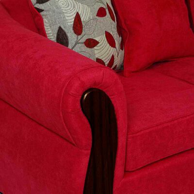 Imagen 2 del producto Sofá Elegant Detail Bartolucci 3 Cuerpos Rojo