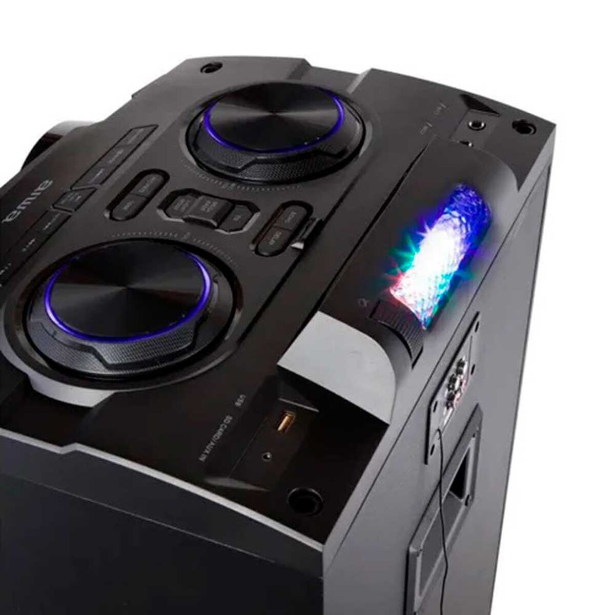 Parlante Bluetooth Aiwa 50w X2 Aw-poc14 Radio Fm Negro