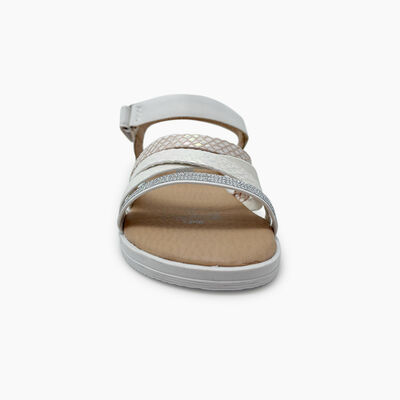 Imagen 2 del producto Sandalia Niña Mila Blanco, Camel, Rosado