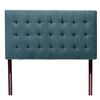 Combo Cama Europea Flex Base Dividida 2 Plazas Marbella + Respaldo Casanova Capitoné Denim + Set Textiles + Fundas de Almohadas