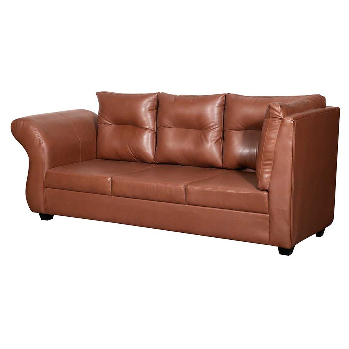 Sofá Seccional Diseño A&M Home Emma Derecho 5 Cuerpos Caoba