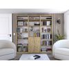 2 Estantes 5 Repisas + Estante 2 Puertas + 3 Complementos TuHome Home Macadamia
