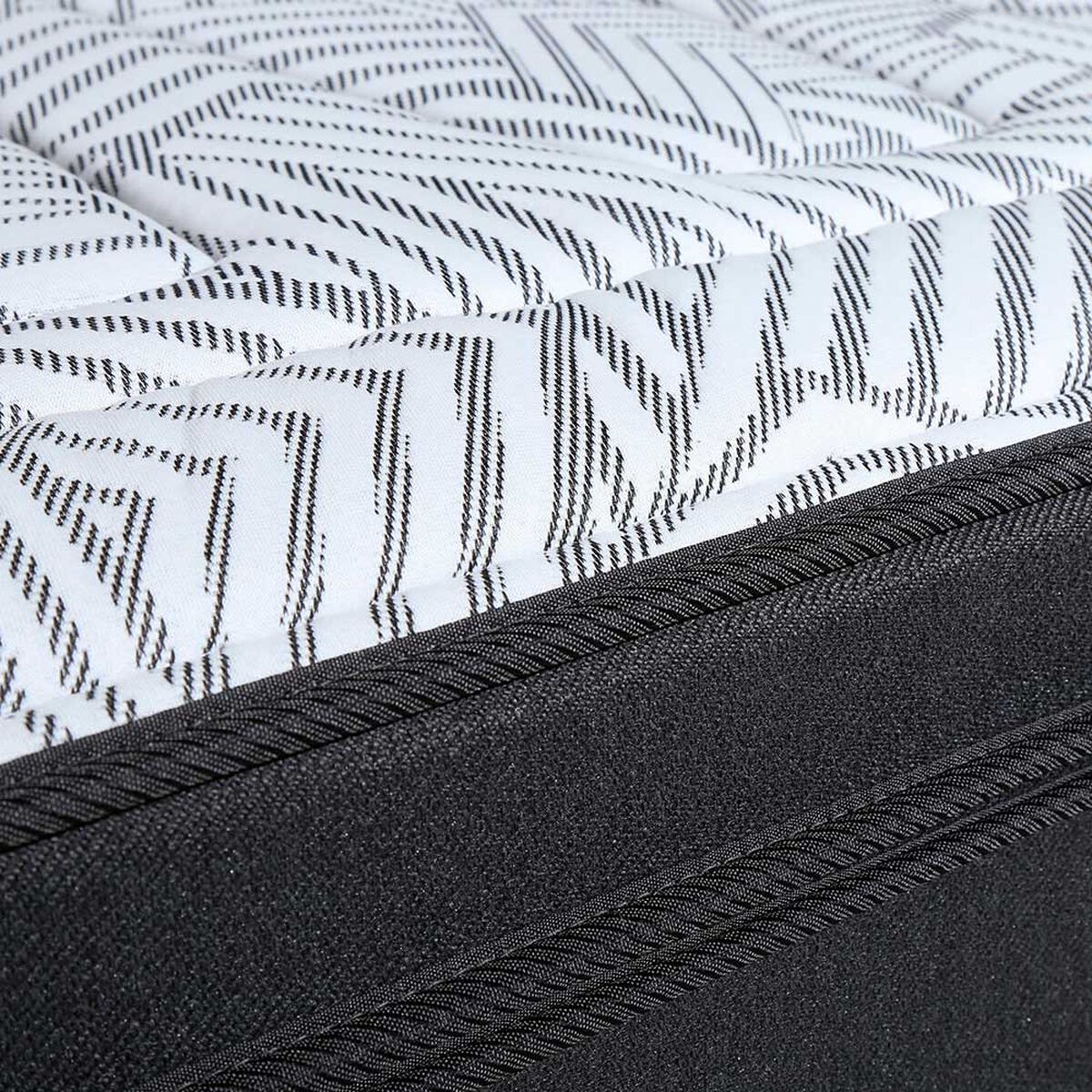 Cama Europea Rosen Base Dividida 2 Plazas Tempo + Respaldo + 2 Veladores Maurice Chocolate