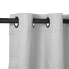 Set de Cortinas Blackout Mashini Regata Argolla 220 x 140 cm Gris