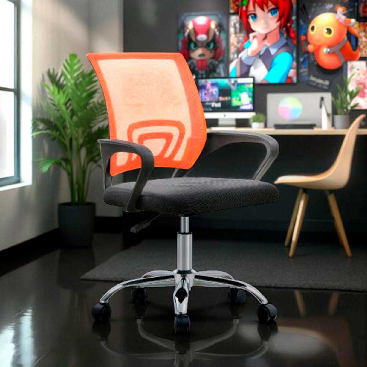 Silla Escritorio Arthome BM-520MO Naranjo