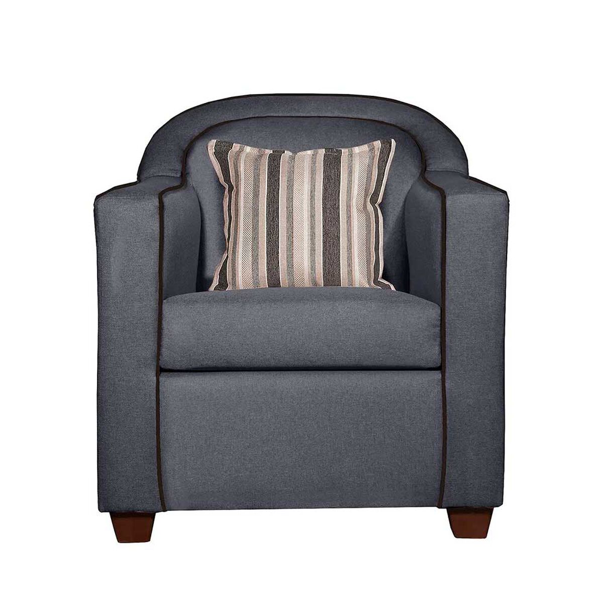 Juego de Living Ruzam Mobel Zafiro Sofá 3 Cuerpos + Dos Sillones 1 Cuerpo Lino Marengo