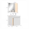 Combo Baño Vanitorio + Espejo Home Mobili Parati Blanco