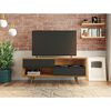 Rack TV Home Mobili Salom Hasta 50" Negro Nogal