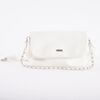 Cartera Cross Bag Blanca Eco Cuero Mujer Icono