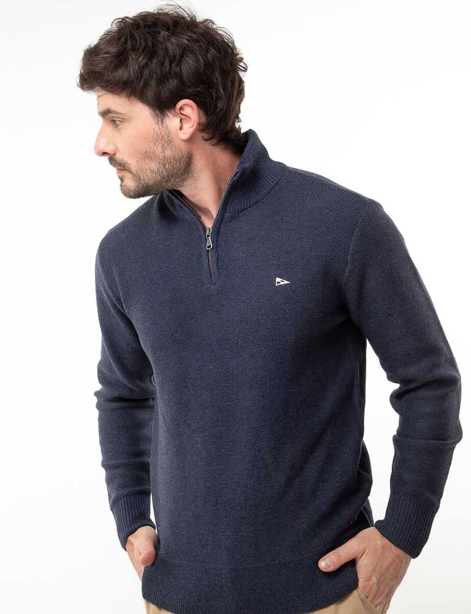 Sweater Medio Cierre Regular Hombre Portman Club