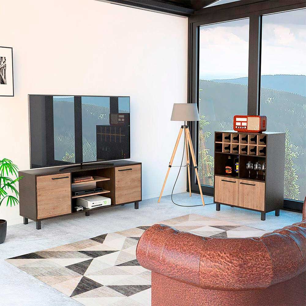 Rack TV Hasta 65" + Bar TuHome Kaia