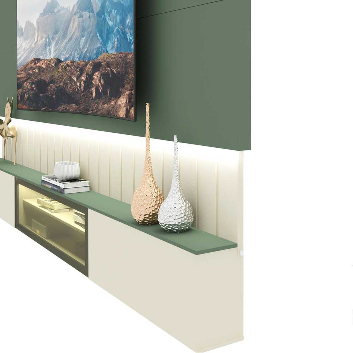 Home Decocasa Soberano hasta 85" Off White Verde
