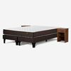 Cama Europea Rosen Base Dividida King Ergo T + 2 Veladores Ferrara