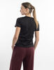 Polera Manga Corta Textura Mujer Lotto Strada