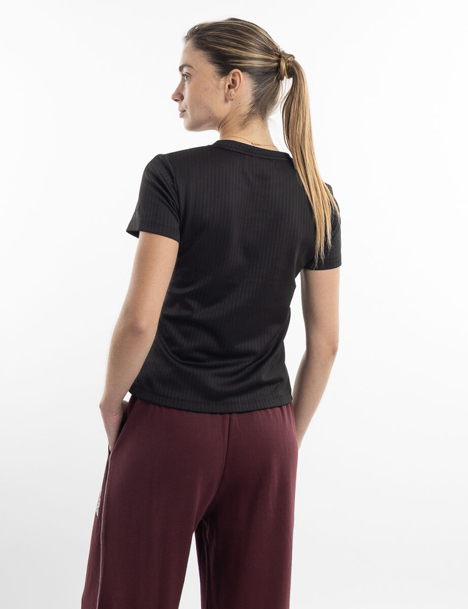 Polera Manga Corta Textura Mujer Lotto Strada