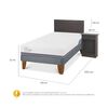 Cama Europea CIC 1,5 Plazas Excellence Plus + Respaldo + Velador Villarrica