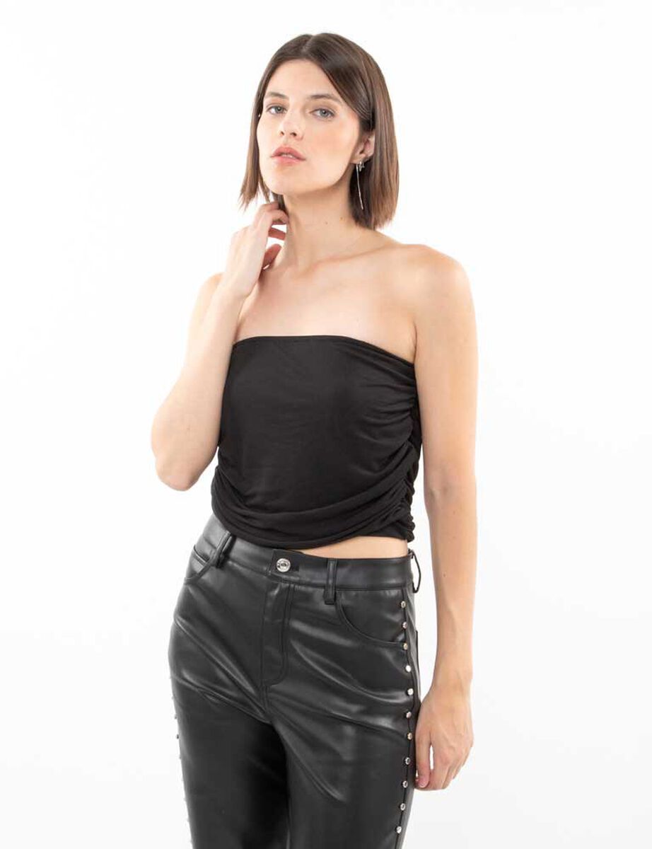 Polera Strapless Mujer Fiorucci