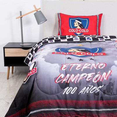 Plumón Colo-Colo 1,5 Plazas Eterno Multicolor