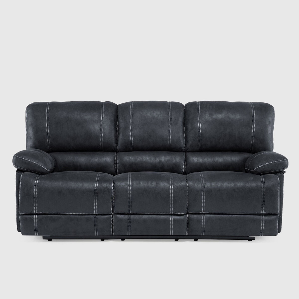 Juego de Living Reclinable Daniels Castle Sof&aacute; 3 Cuerpos + 2 Bergere Gris