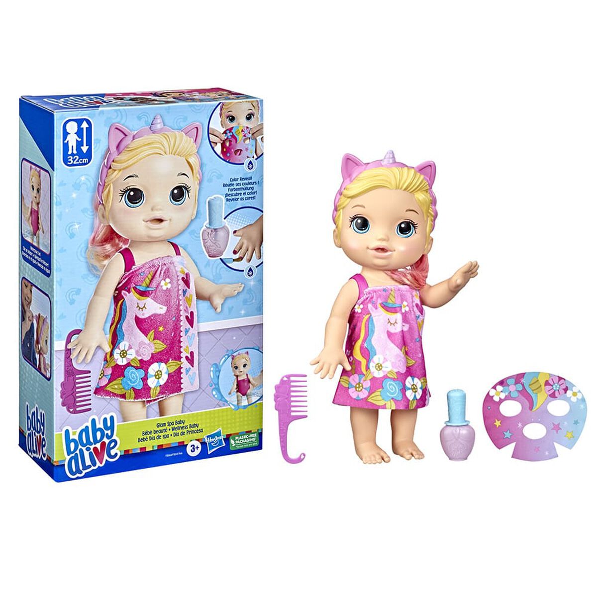 Muñeca Baby Alive Bebe Día de Spa rubia