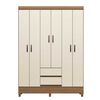 Clóset Casanova Fit 6 Puertas 2 Cajones Jequitiba Blanco