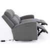 Sofá Reclinable Eléctrico Daniels KM807SPWGR 2 Cuerpos Gris