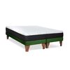 Cama Europea Latam Home 2 Plazas Zen Roller Verde