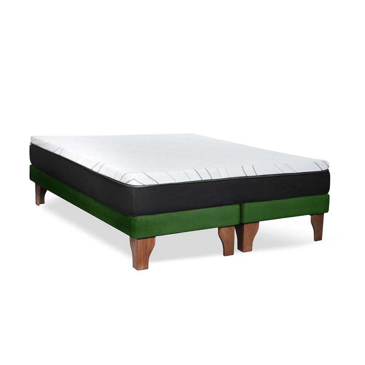 Cama Europea Latam Home 2 Plazas Zen Roller Verde