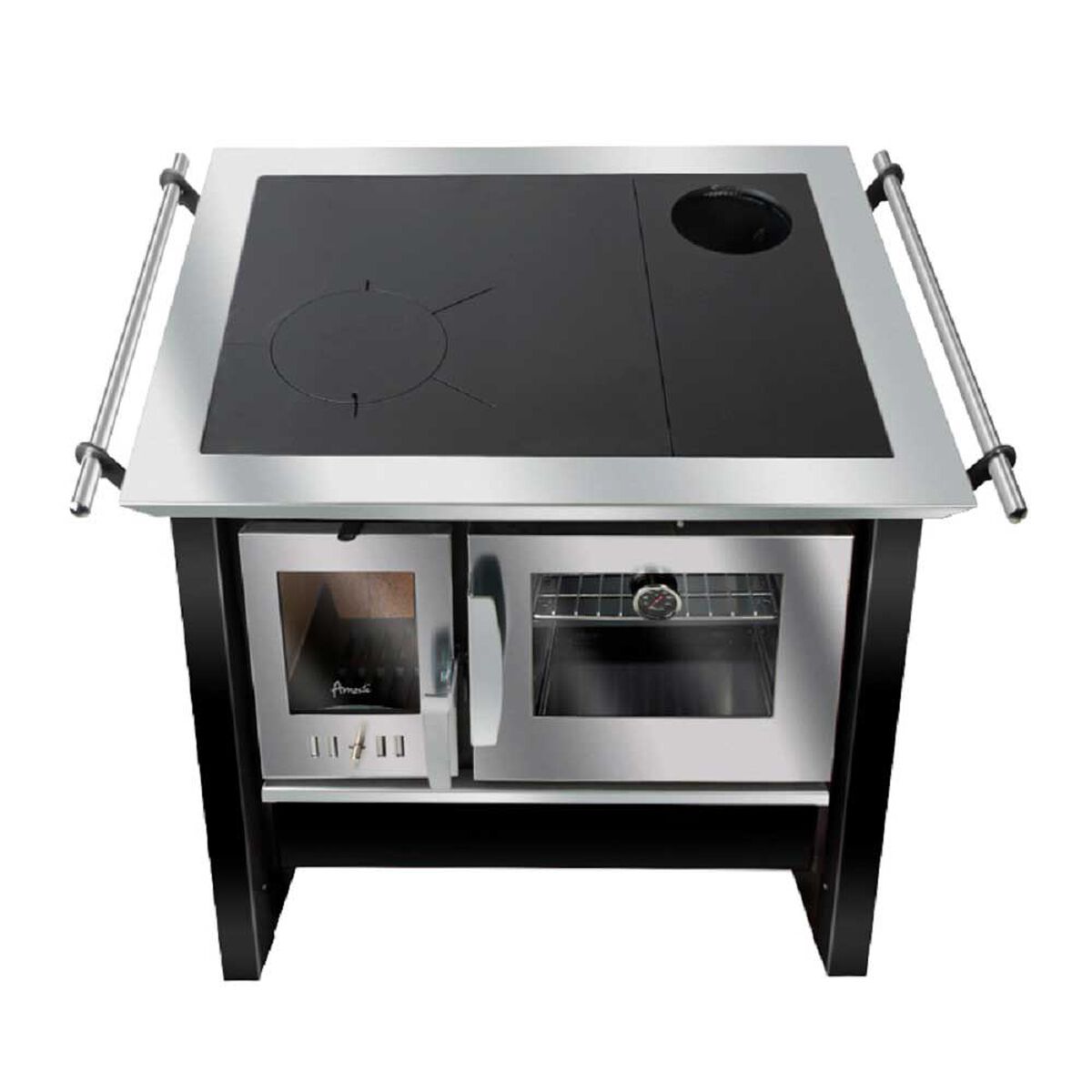 Cocina a Leña Amesti Allegra Negra