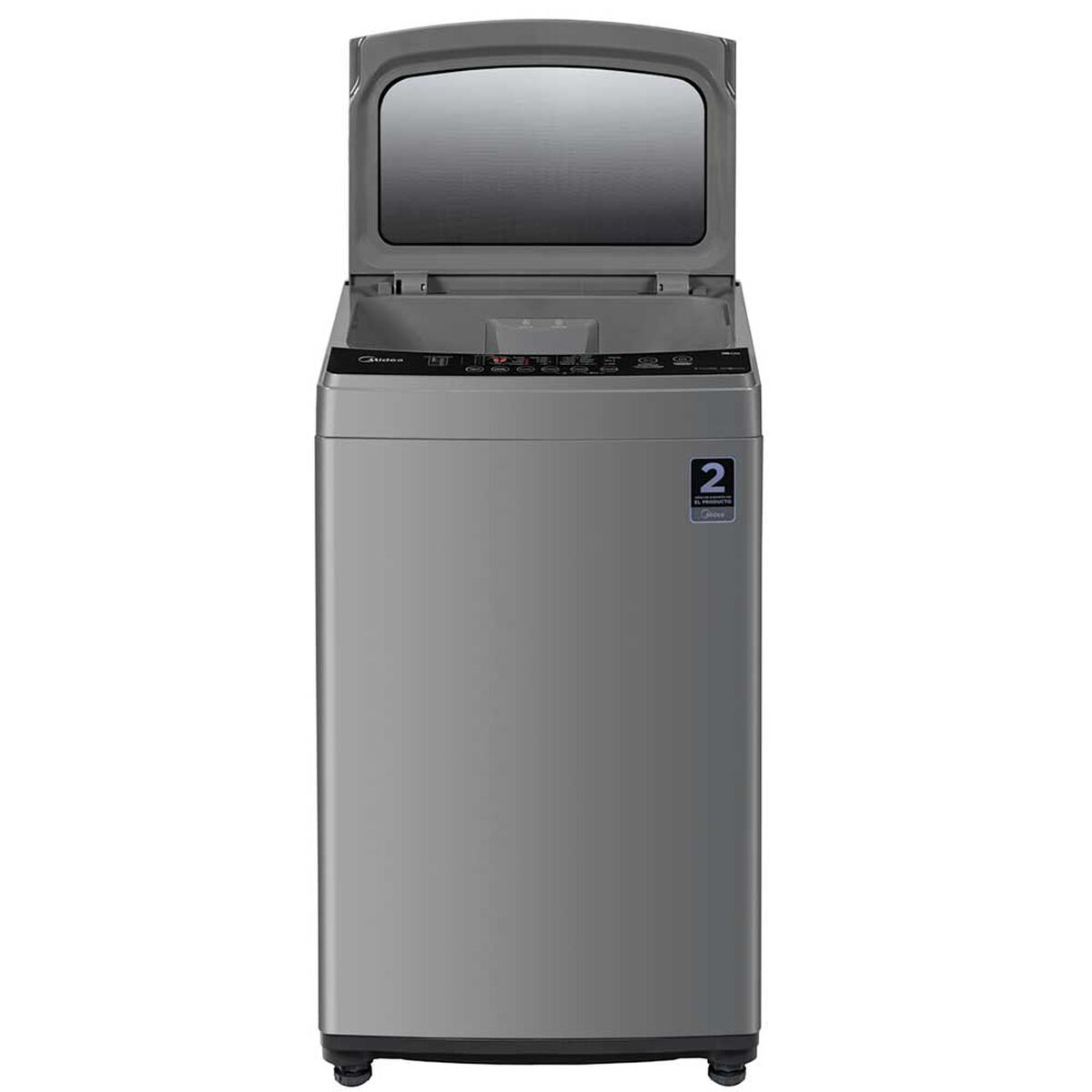 Midea Lavadora Automática MLS-095GE04N 9,5 kg Gris Superior Acero Inoxidable