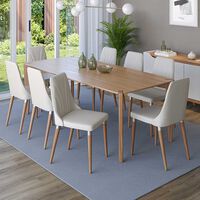Juego de Comedor Decocasa Harmony  8 Sillas Canela