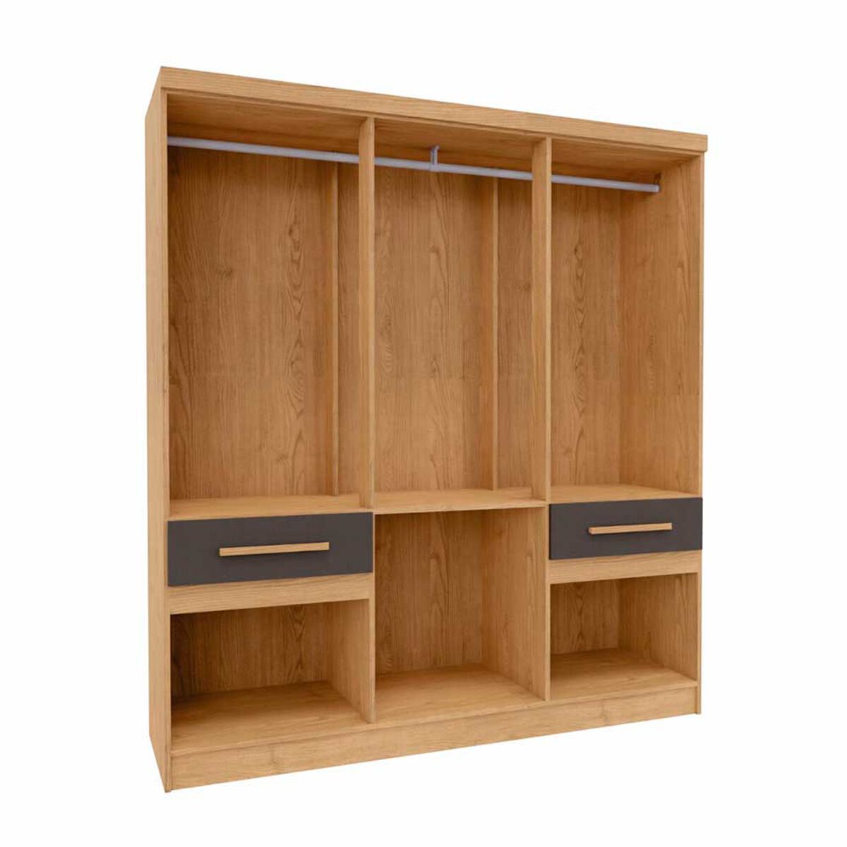 Closet Yardas Liliana 6 Puertas 4 Cajones Bicolor