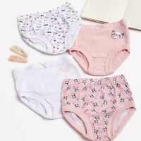 Pack 4 Calzones Pantaletas Niña Intime Rosado, Lila
