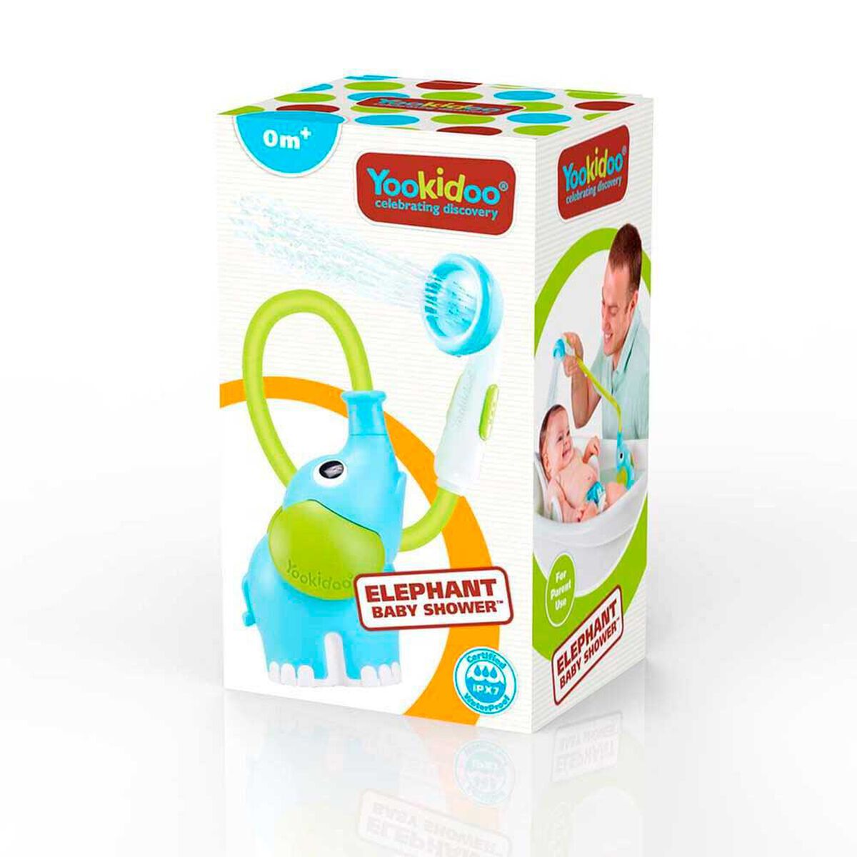 Juego de Ba&ntilde;o Elefante Ducha Interactivo Azul Infantil Beb&eacute; Ni&ntilde;o Ni&ntilde;a Tina Yookidoo