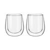 Set 2 Tazas Vidrio Doble Pared Simplit Expreso 80 ml