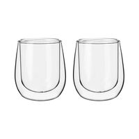 Set 2 Tazas Vidrio Doble Pared Simplit Expreso 80 ml