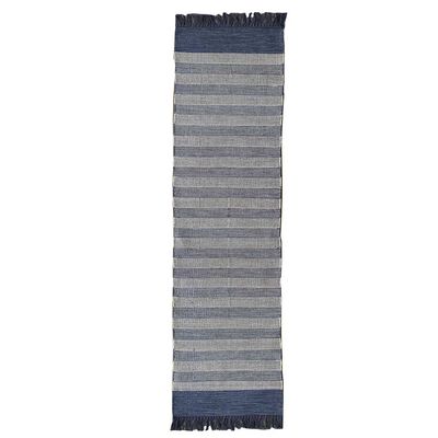 Bajada de Cama Idetex Cotton Kalu 230 x 65 Azul
