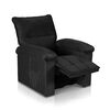 Bergere Retr&aacute;ctil Reclinable Mons Gavea 1 Cuerpo Preto Negro
