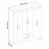 Closet Home Mobili Toledo 6 Puertas 2 Cajones Café