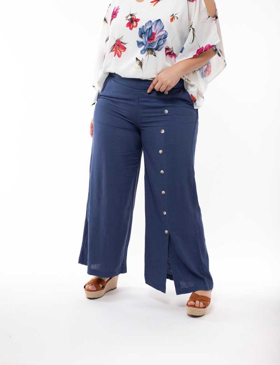 Pantalón Lino Palazzo Mujer Extralindas