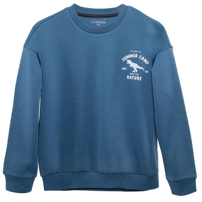 Polerón Niño Chess Denim, Negro, Ocre