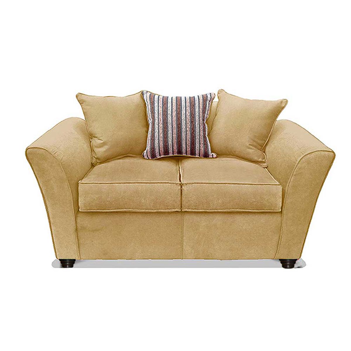 Sofá Elegant Detail Minesota 2 Cuerpos Tela Beige